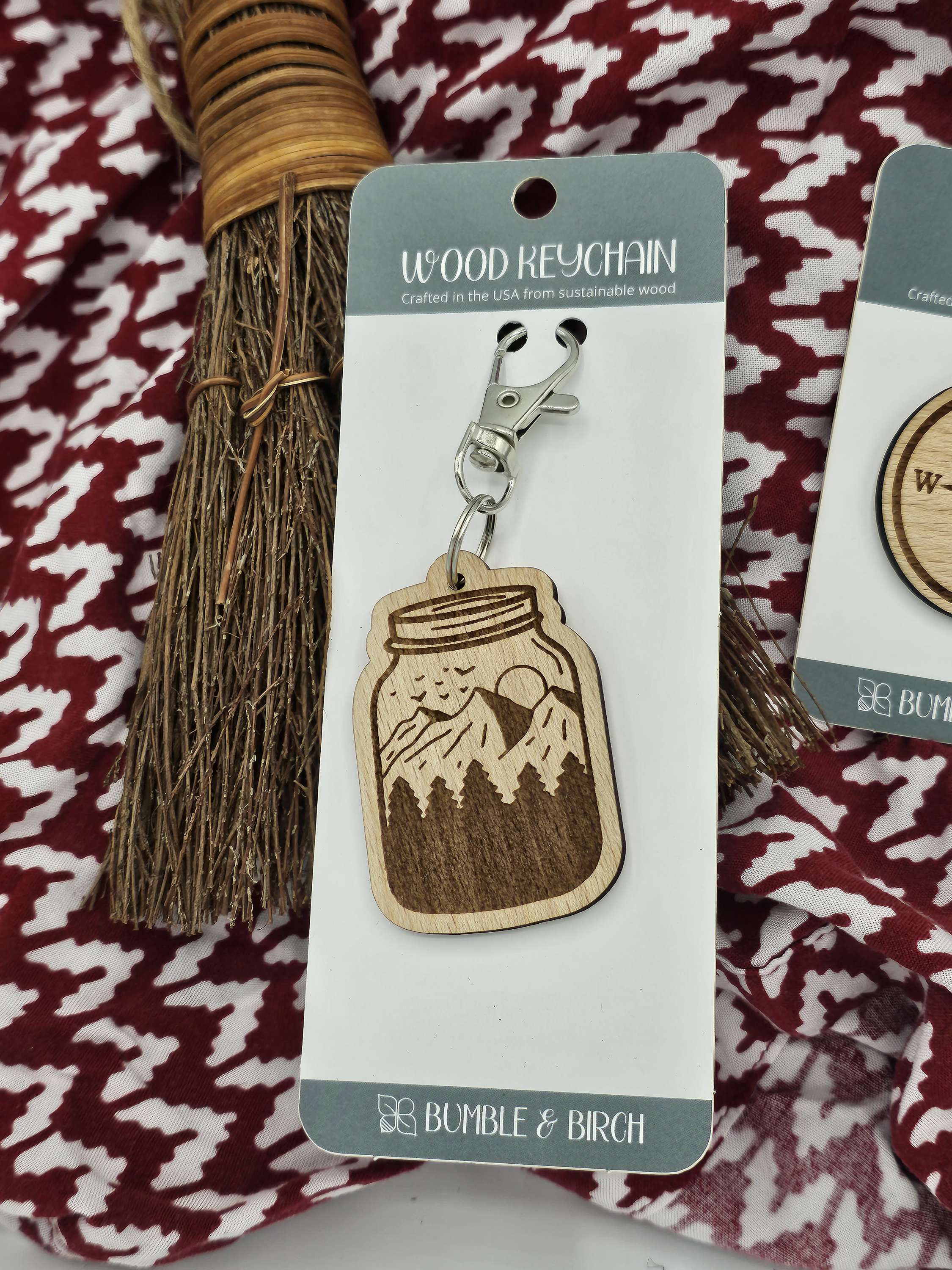 Bumble And Birch Mason Jar KeyChain image 0